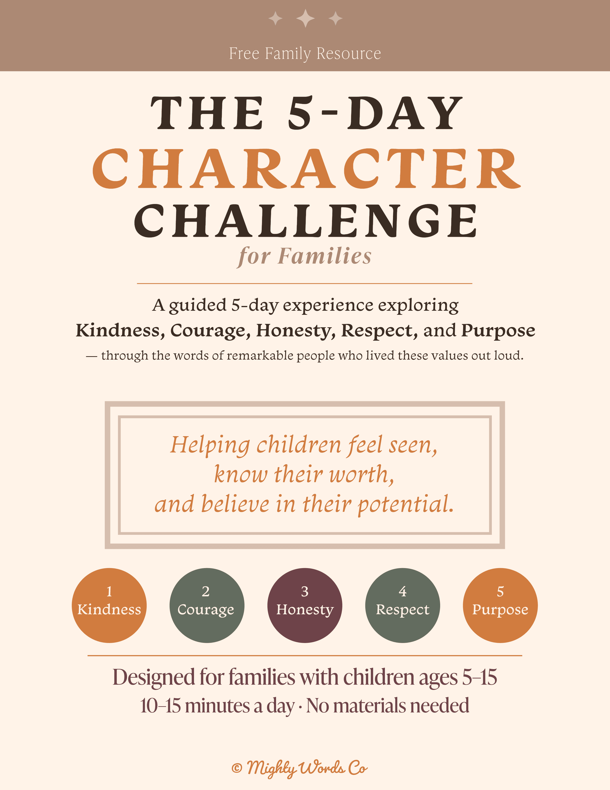 The 5-Day Character Challenge for Families