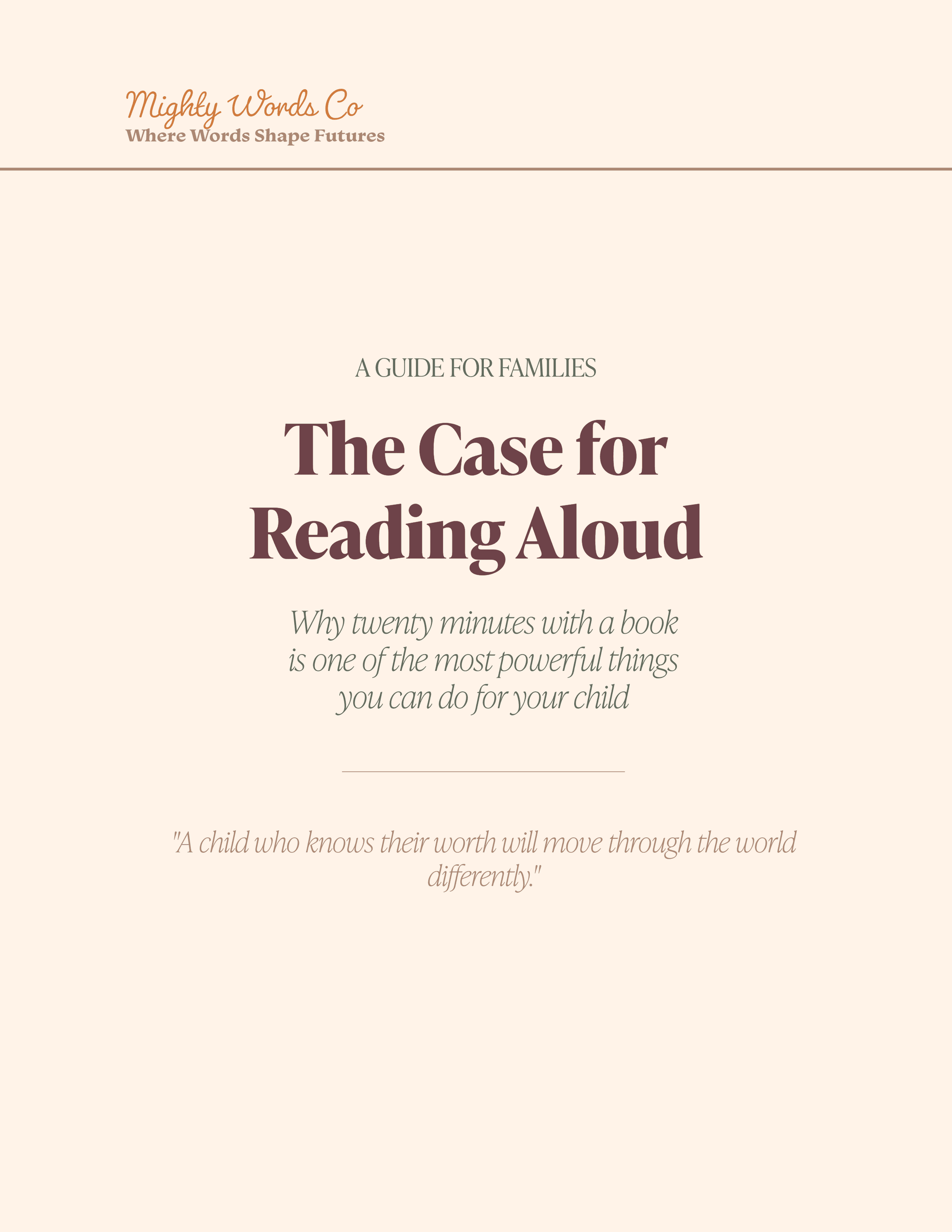The Case for Reading Aloud