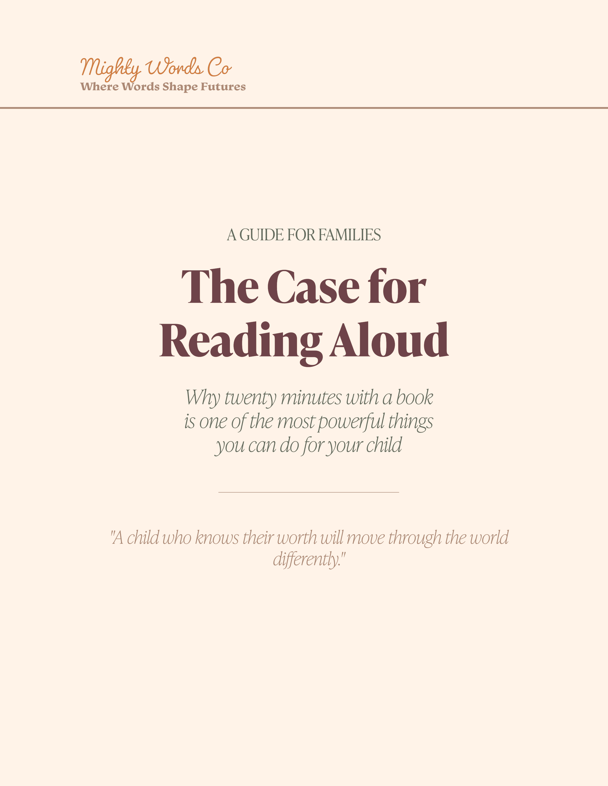 The Case for Reading Aloud