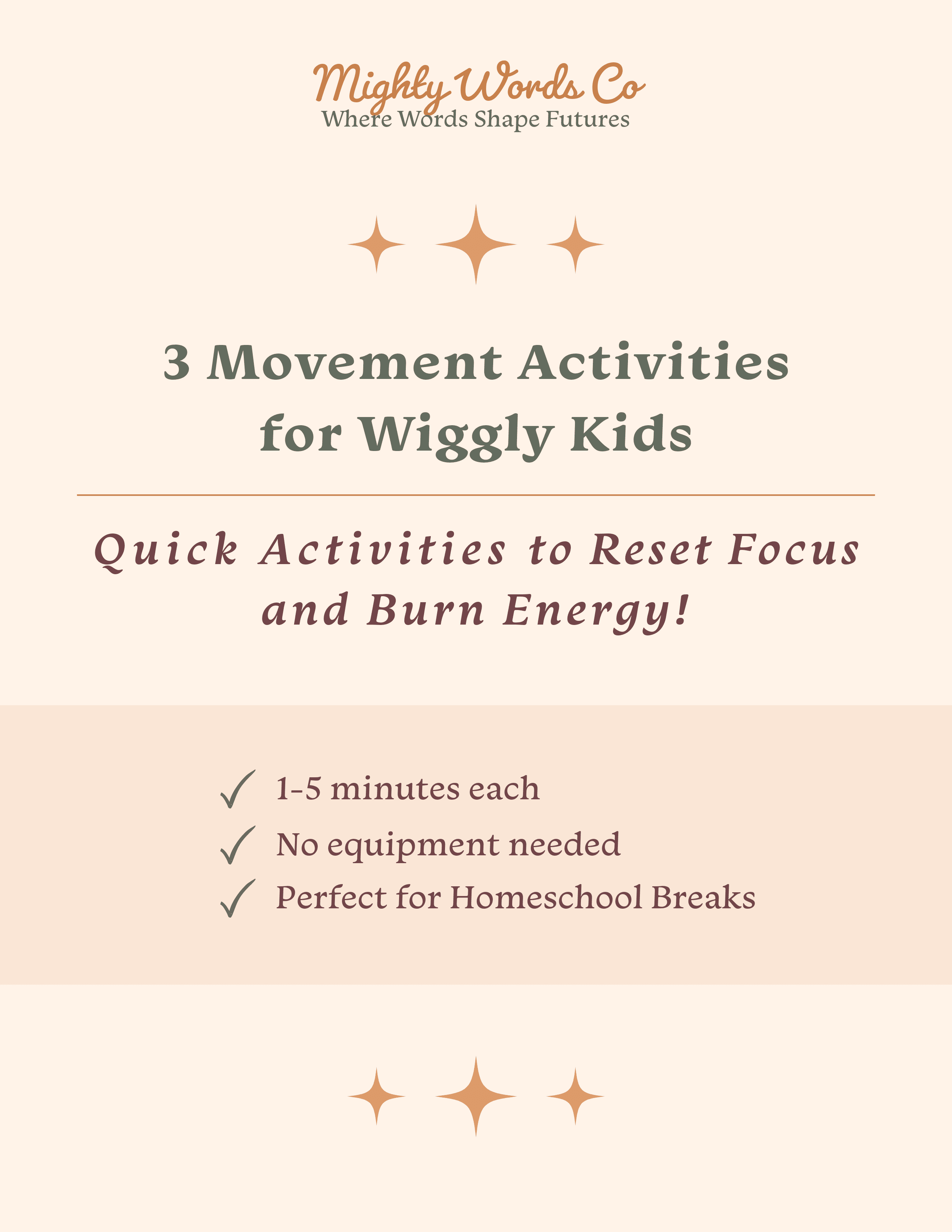 Movement Activities for Wiggly Kids